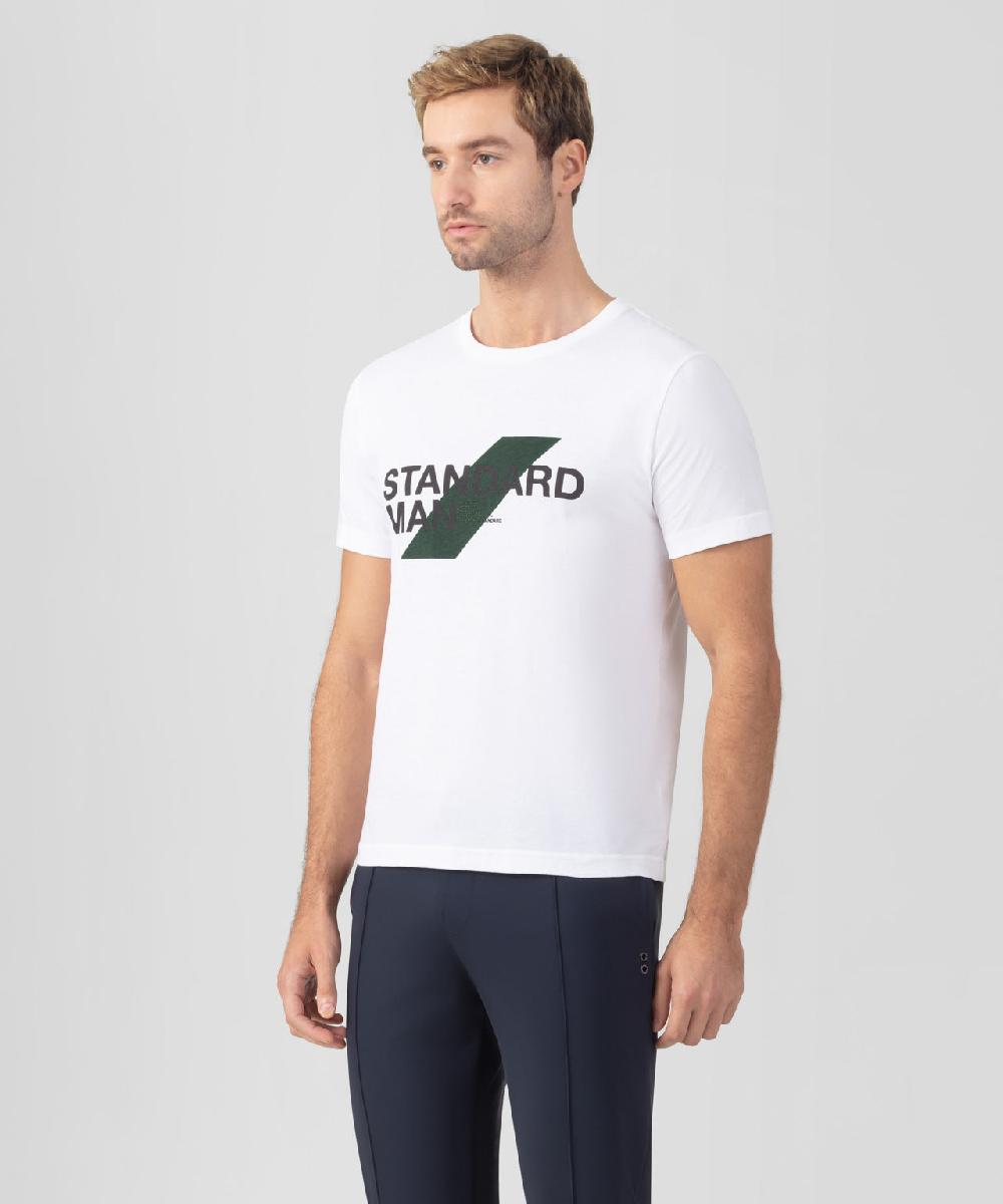 Ron Dorff RON DORFF + NATIONAL STANDARD T-shirt En Coton Organique "STANDARD MAN" Vert Cactus