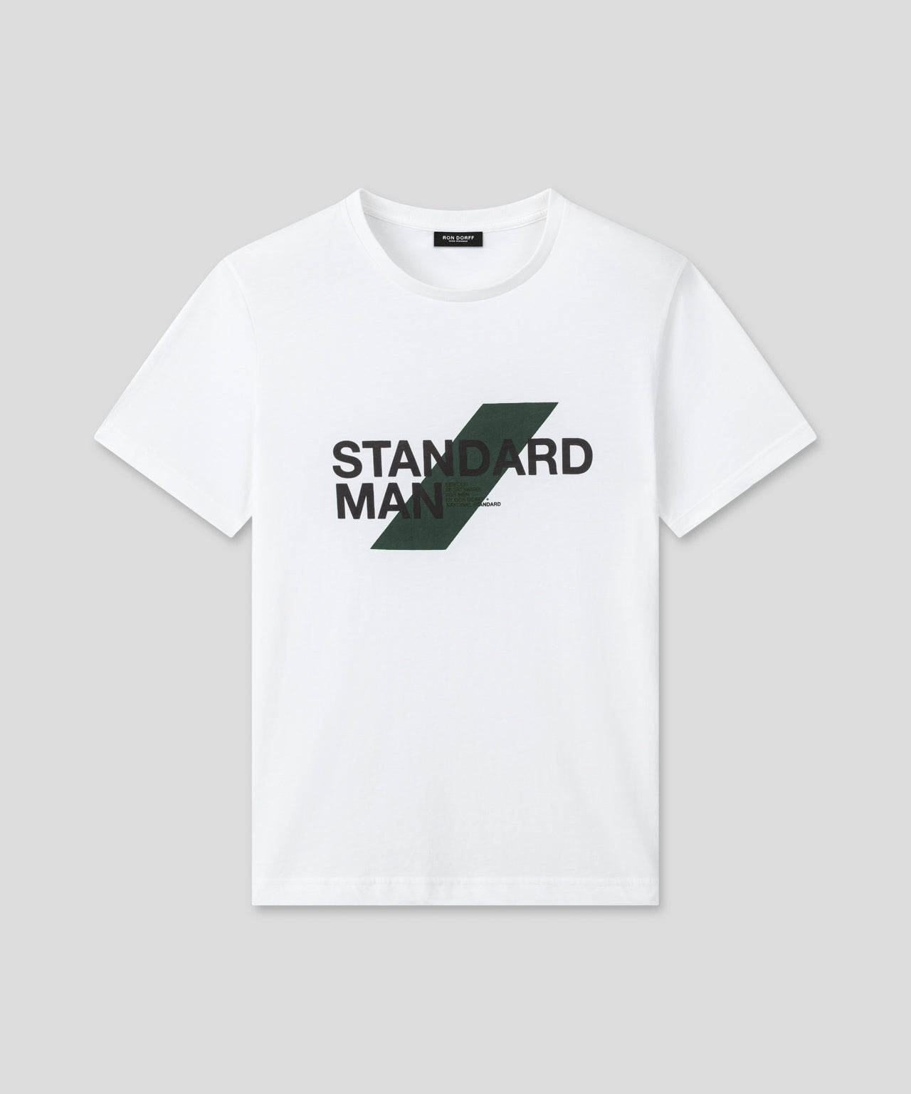 Ron Dorff RON DORFF + NATIONAL STANDARD T-shirt En Coton Organique "STANDARD MAN" Vert Cactus