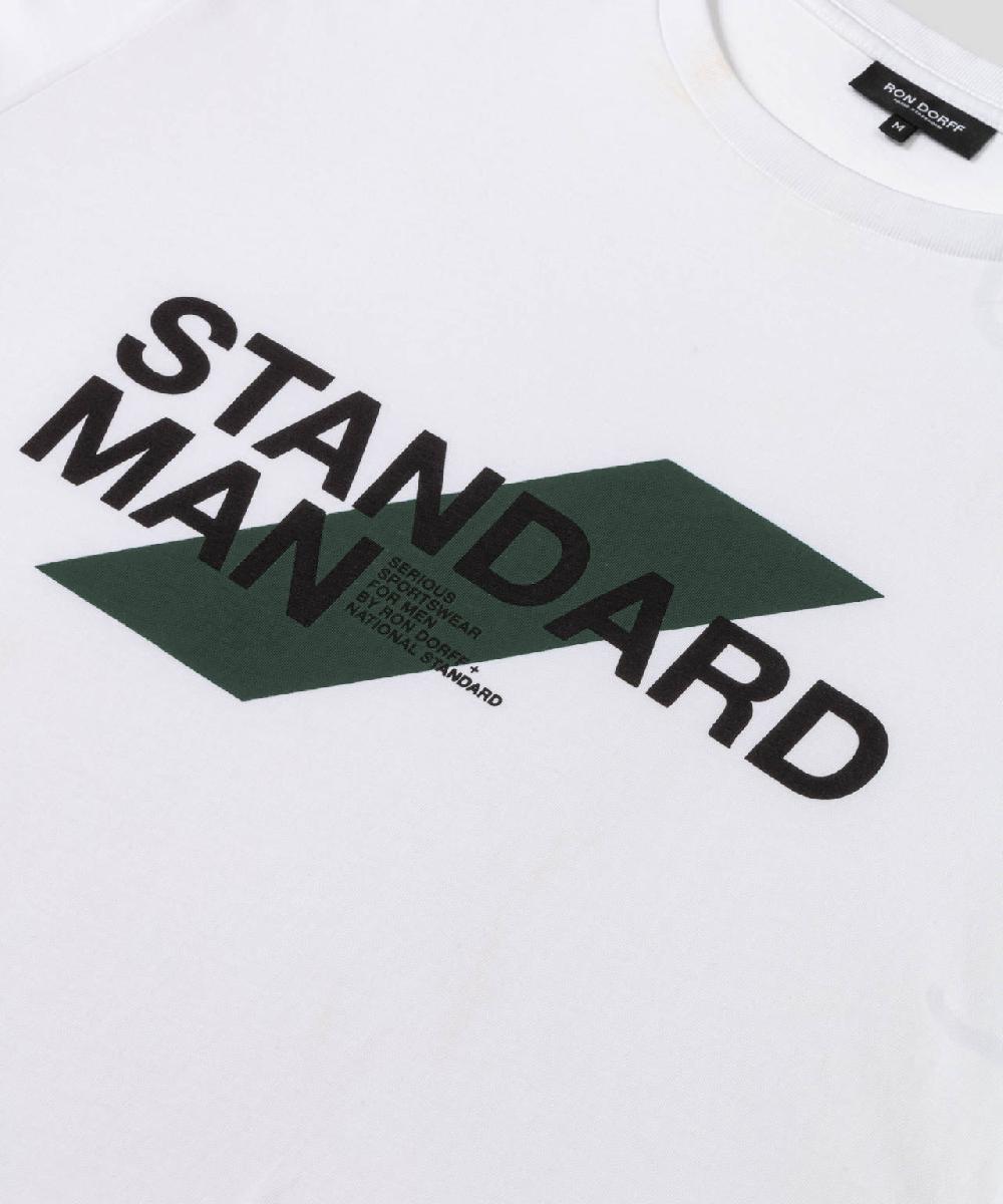 Ron Dorff RON DORFF + NATIONAL STANDARD T-shirt En Coton Organique "STANDARD MAN" Vert Cactus