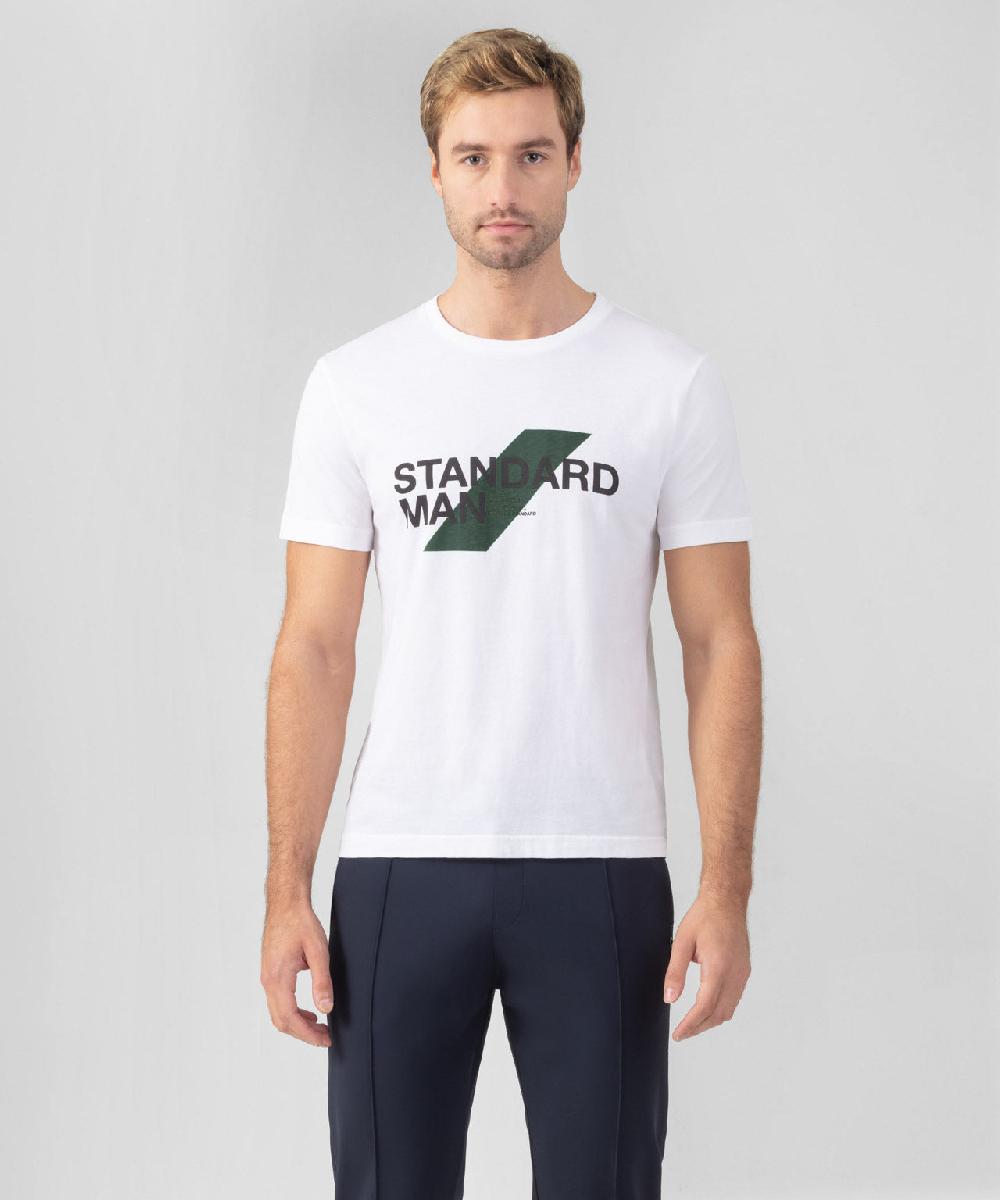 ron dorff RON DORFF + NATIONAL STANDARD T-shirt en coton organique "STANDARD MAN" Vert cactus