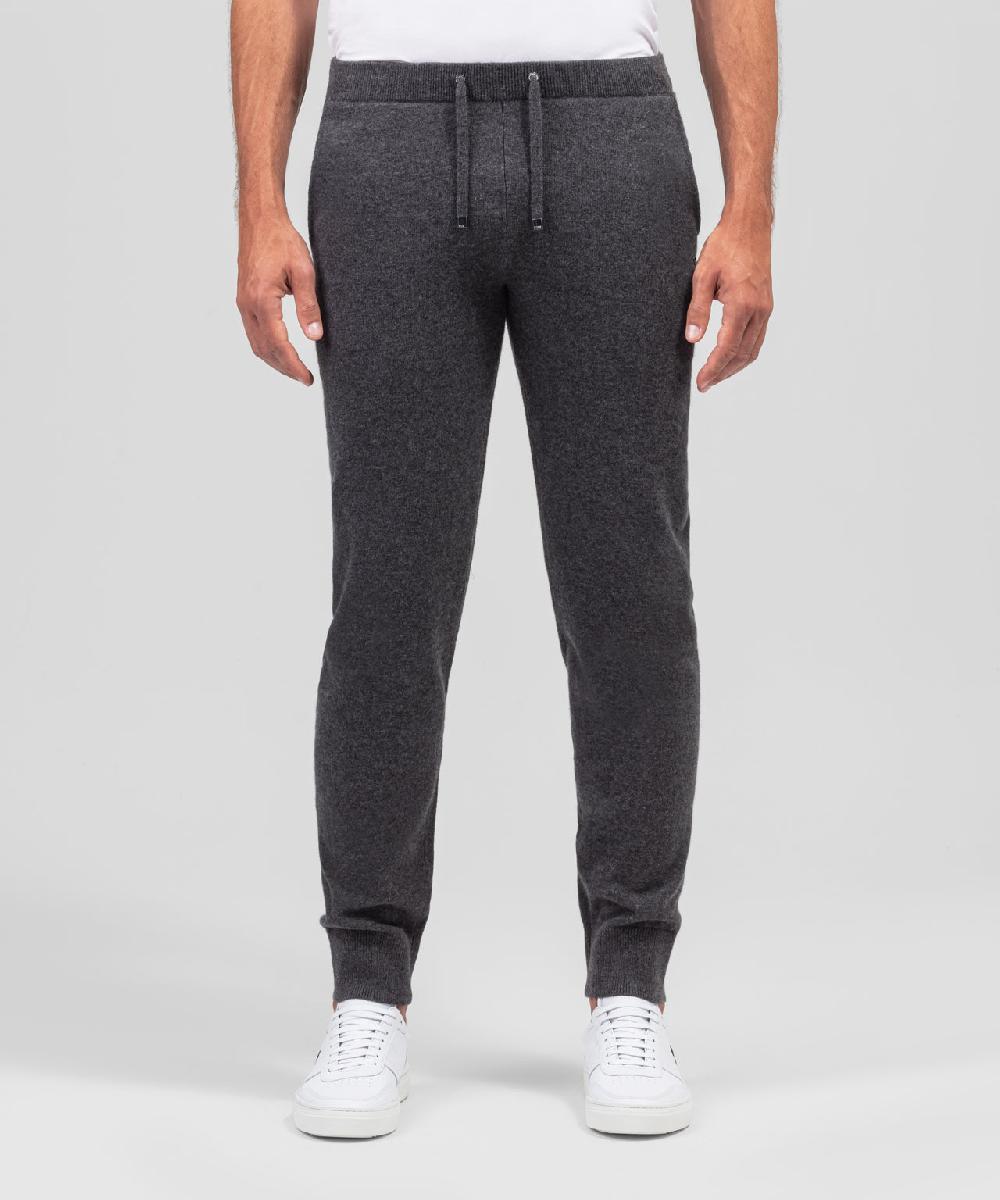 ron dorff Pantalon en cachemire Gris foncé chiné