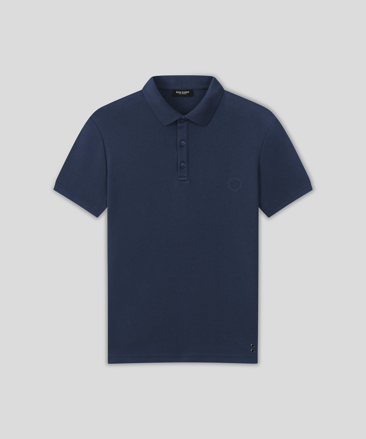 Ron Dorff Polo En Coton épais Bleu Océan