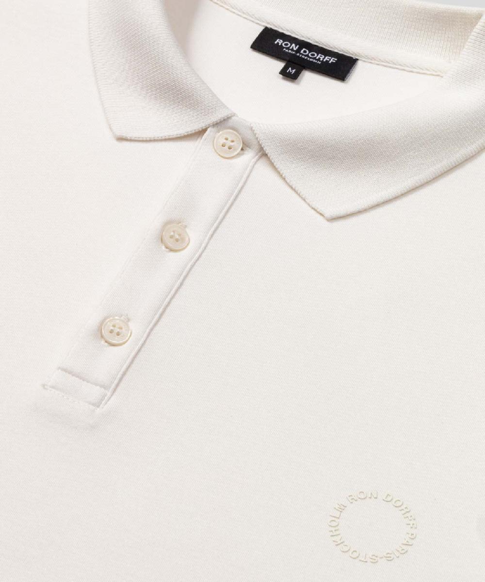 Ron Dorff Polo En Coton épais Écru
