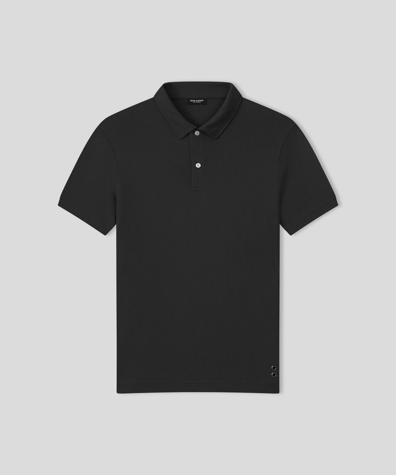 Ron Dorff Polo En Filet De Coton Noir