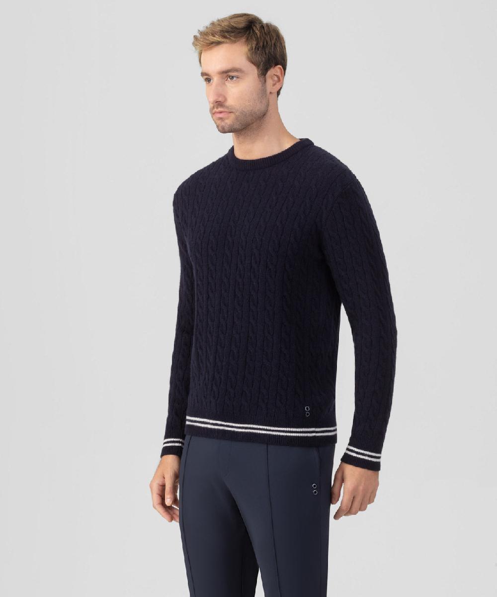 Ron Dorff Pull En Laine Et Cachemire Bleu Marine