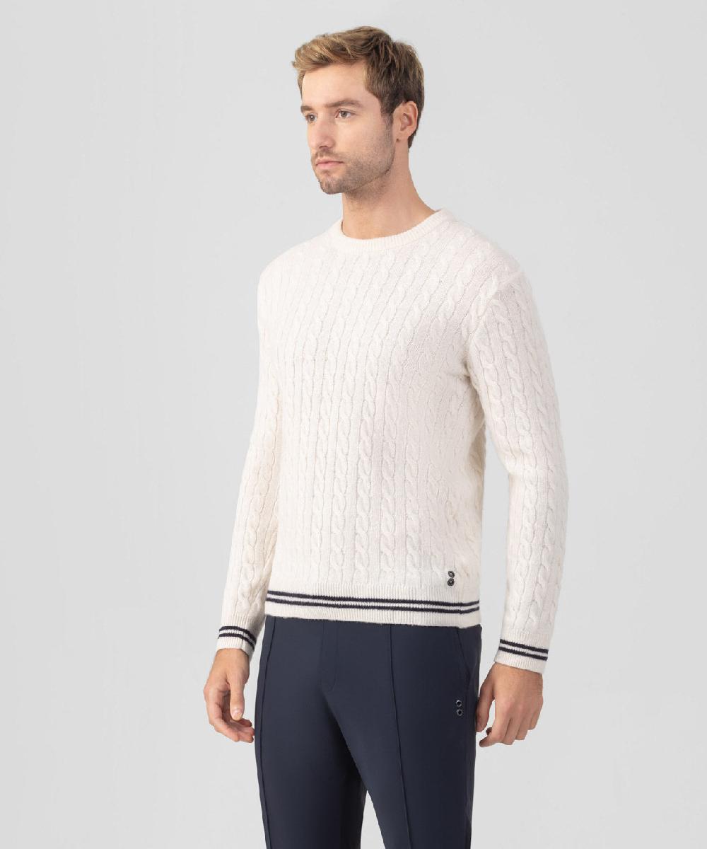 Ron Dorff Pull En Laine Et Cachemire Écru