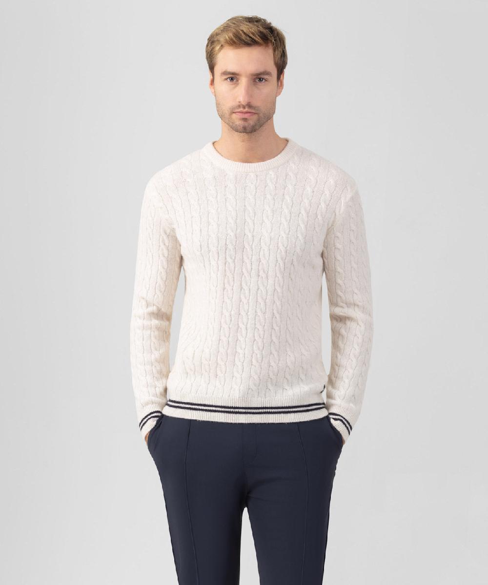 ron dorff Pull en laine et cachemire Écru