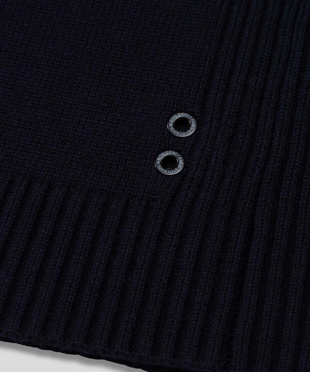 Ron Dorff Pull En Laine Et Coton Bleu Marine