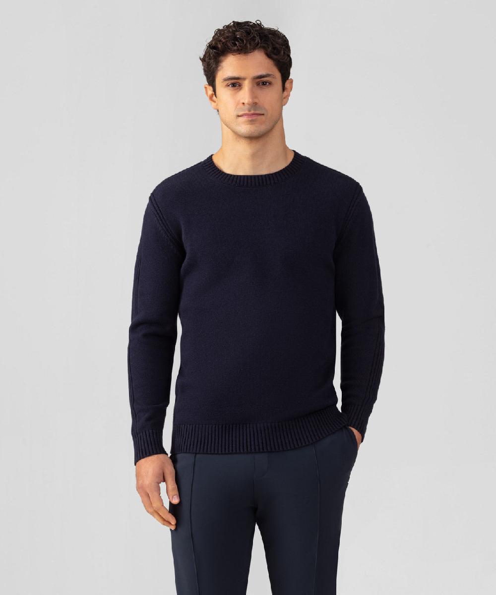 ron dorff Pull en laine et coton Bleu marine