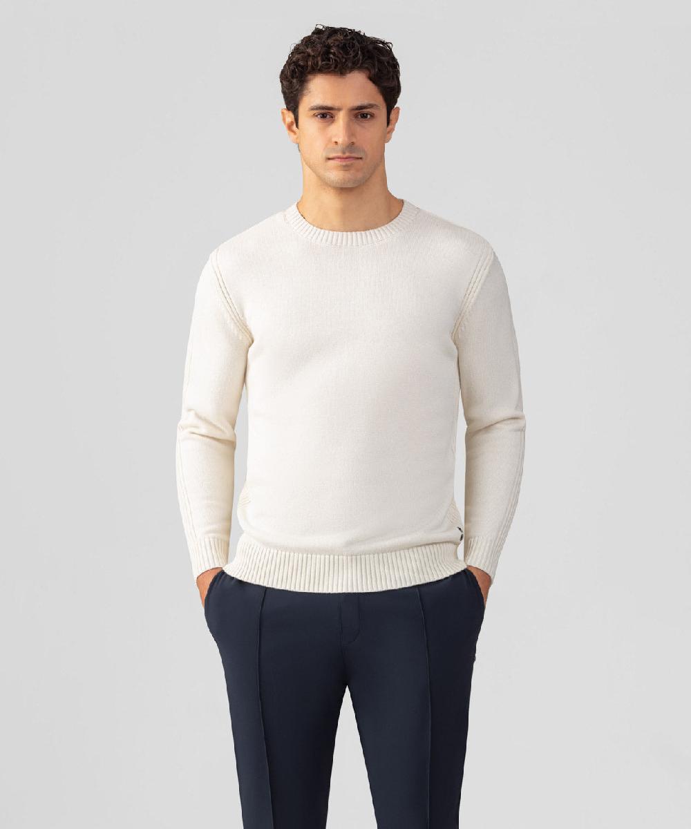 ron dorff Pull en laine et coton Écru