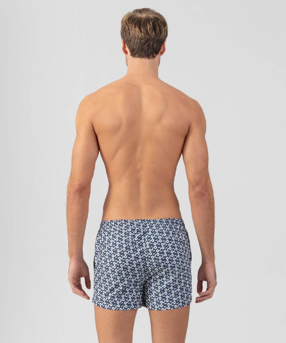 Ron Dorff Short De Bain à Motif RD Bleu Marine
