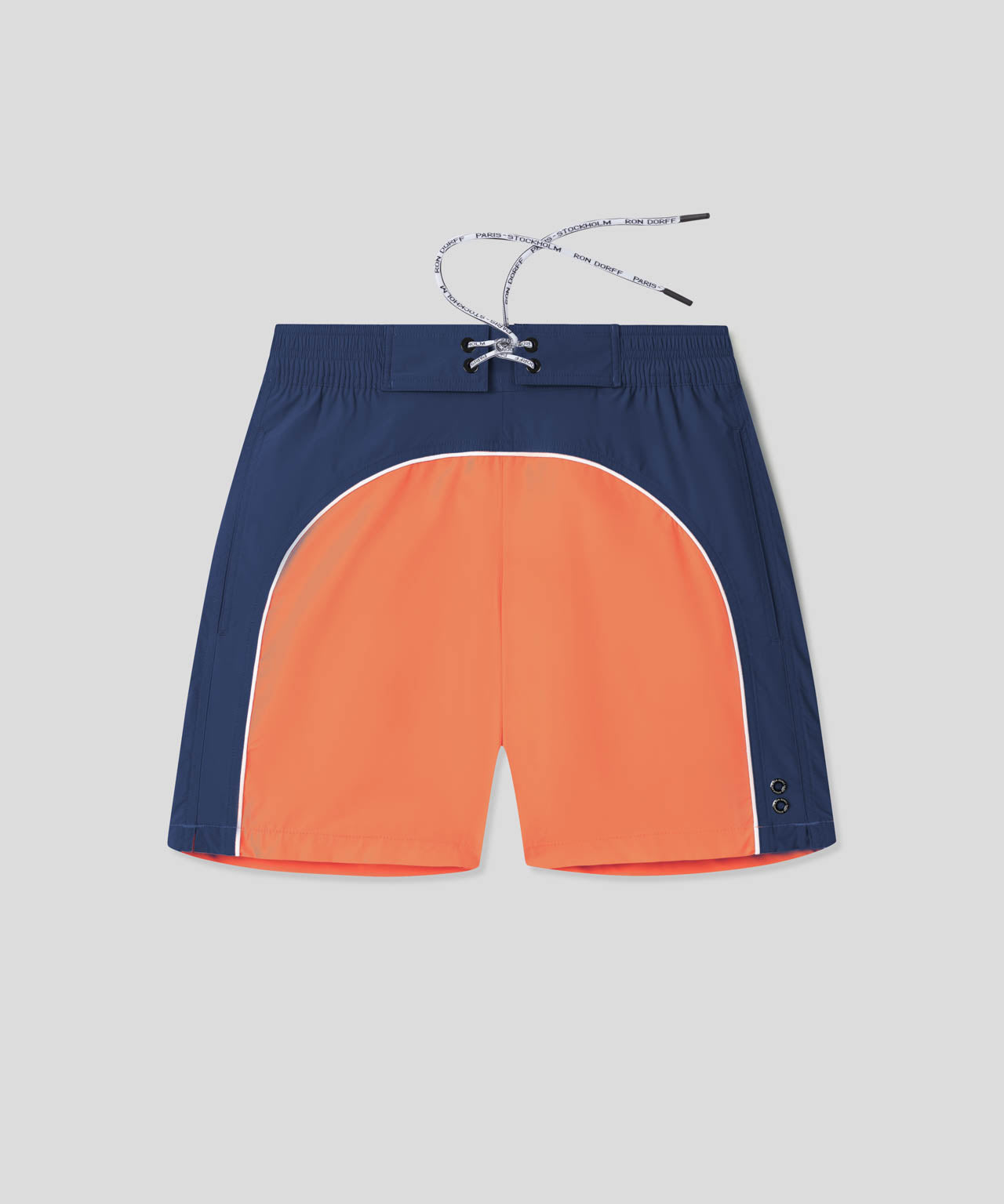 Ron Dorff Short De Bain Bleu Marine/orange Foncé