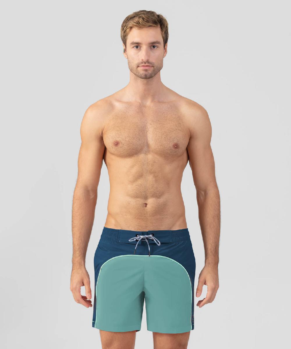 ron dorff Short de bain Bleu profond/vert de gris