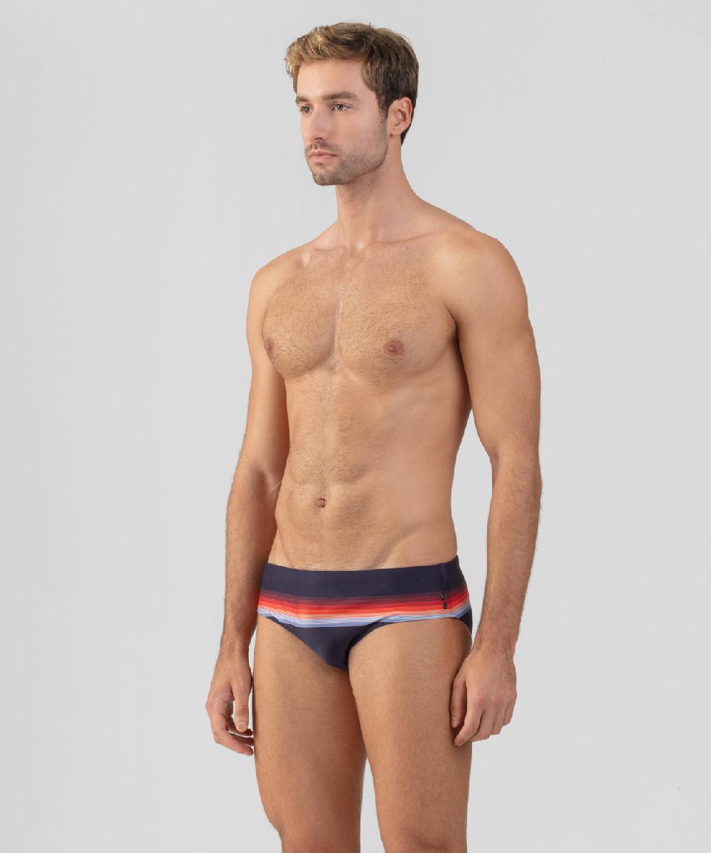 Ron Dorff Slip De Bain à Rayures Bleu Marine