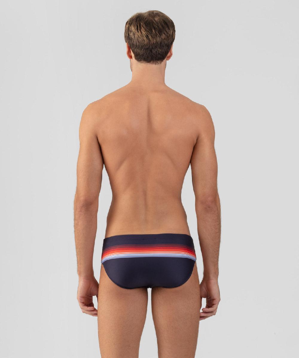 Ron Dorff Slip De Bain à Rayures Bleu Marine