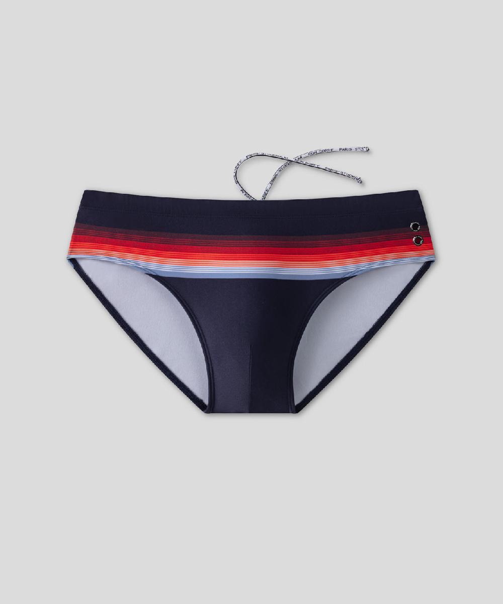 Ron Dorff Slip De Bain à Rayures Bleu Marine