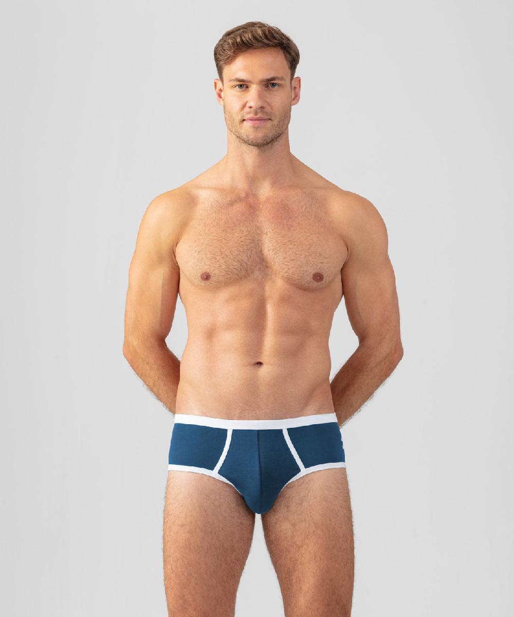 ron dorff Slip Y-Front à bandes Bleu profond