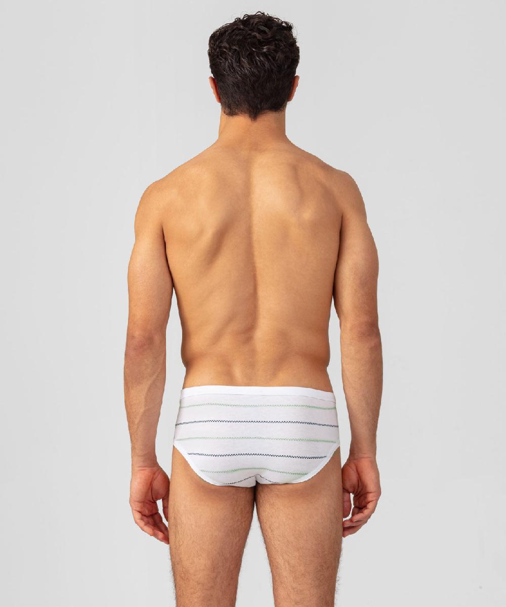 Ron Dorff Slip Y-Front à Motif Nordique Blanc