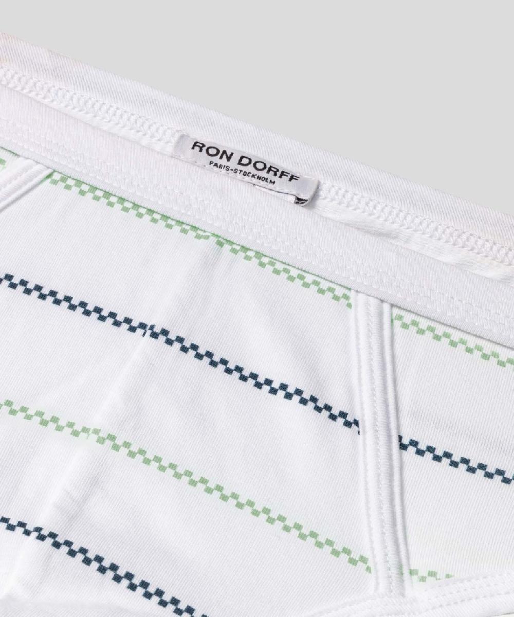 Ron Dorff Slip Y-Front à Motif Nordique Blanc