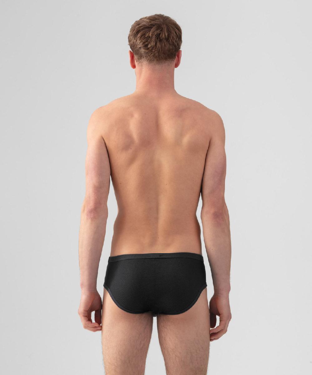 Ron Dorff Slip Y-front En Filet De Coton Noir