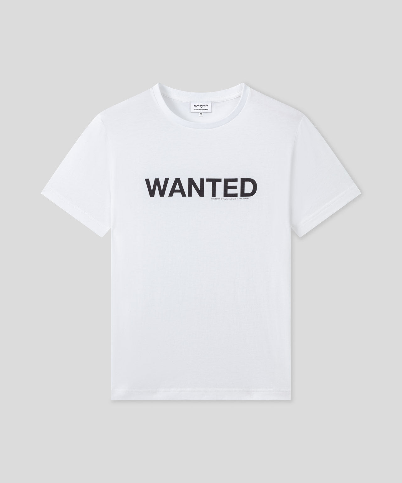 Ron Dorff T-shirt En Coton Organique "WANTED" Blanc