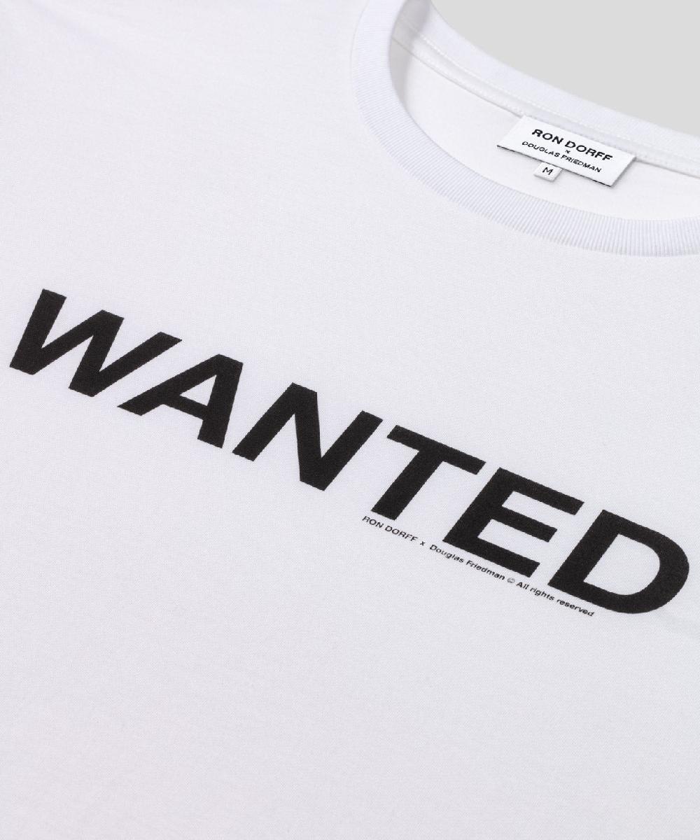 Ron Dorff T-shirt En Coton Organique "WANTED" Blanc