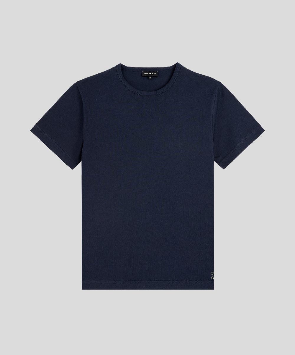 ron dorff T-Shirt Eyelet Edition Bleu marine