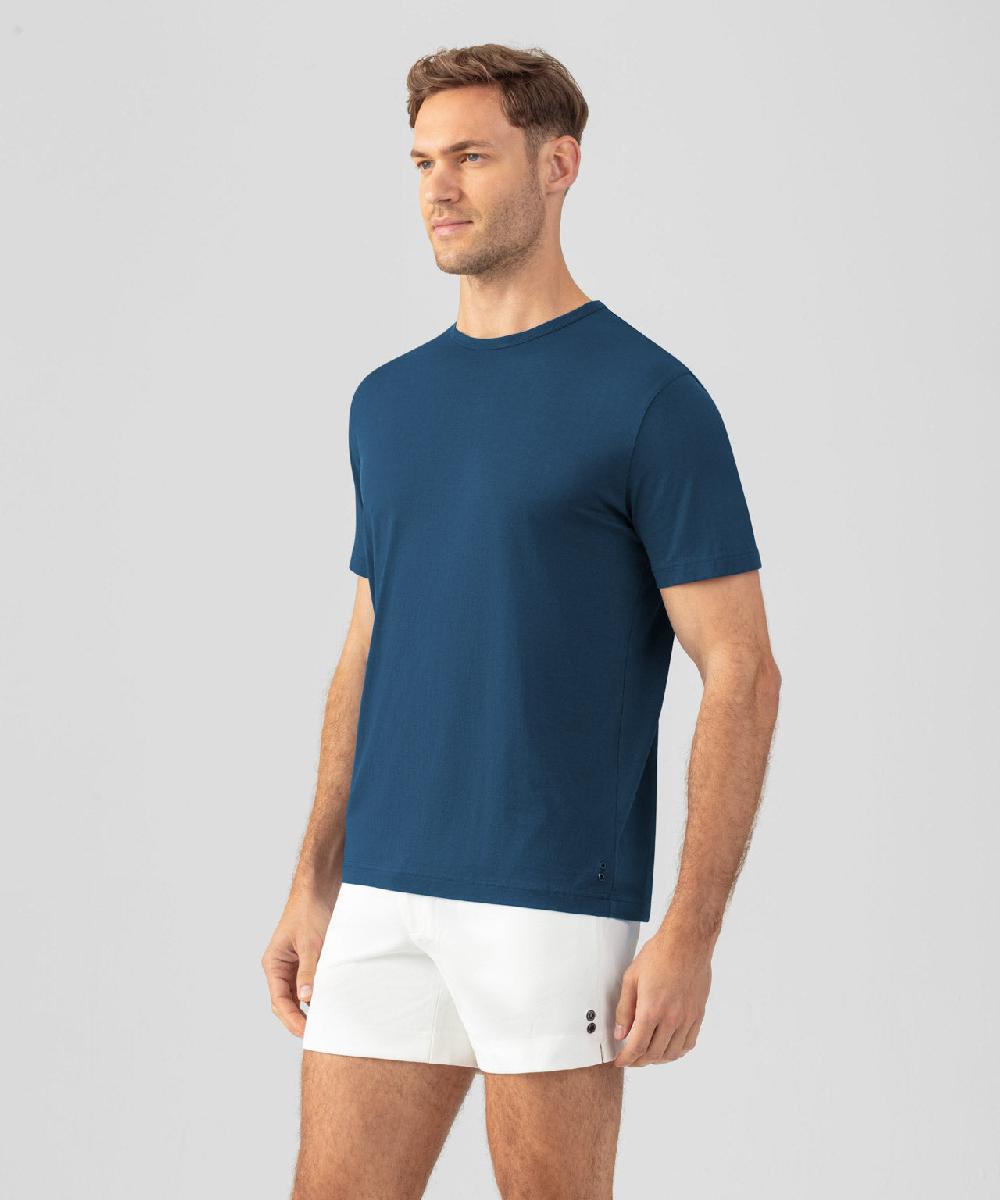 Ron Dorff T-Shirt Eyelet Edition Bleu Profond