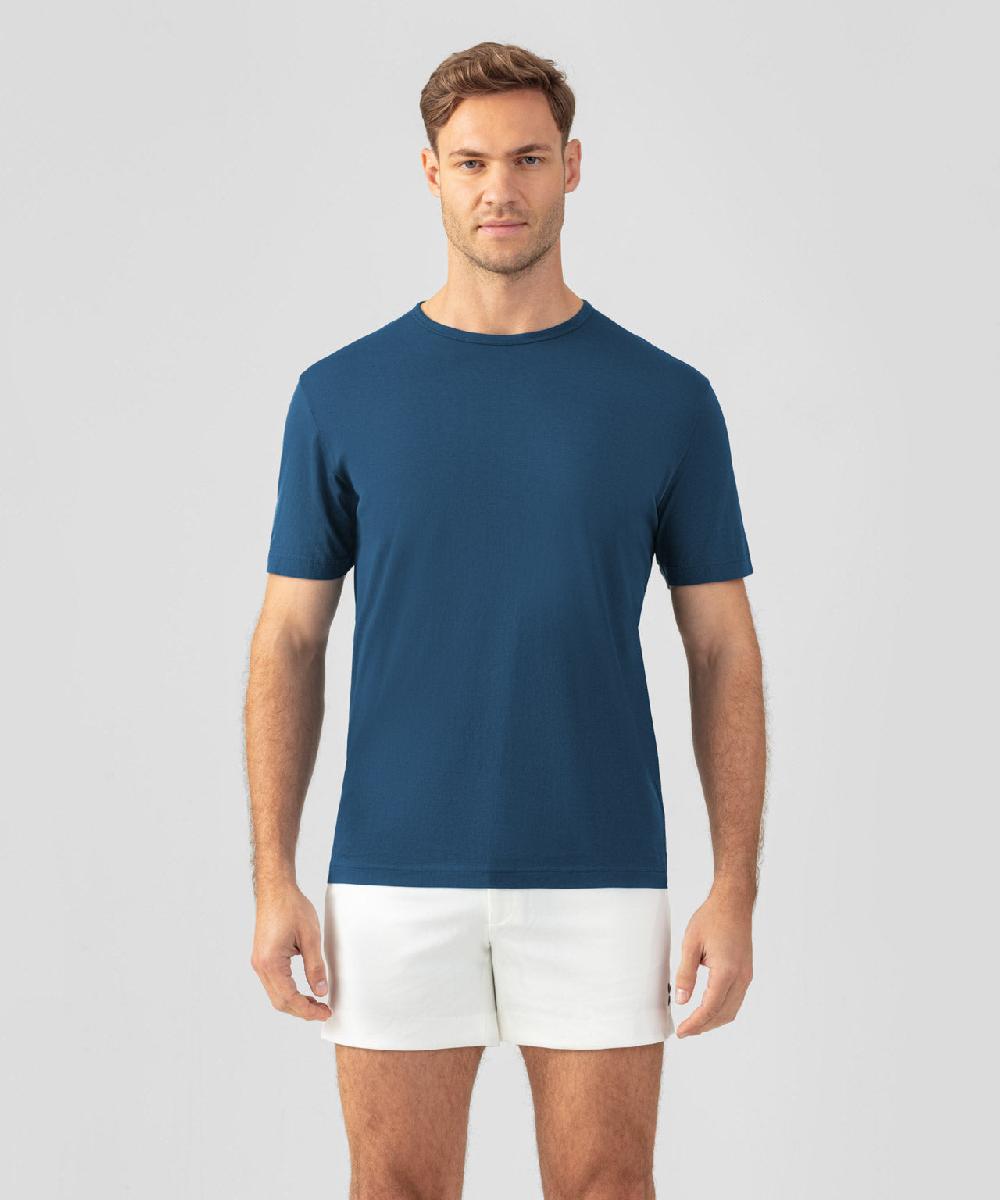 ron dorff T-Shirt Eyelet Edition Bleu profond