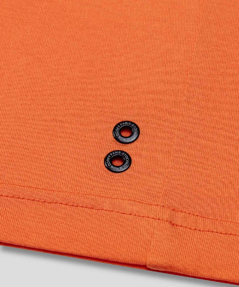 Ron Dorff T-Shirt Eyelet Edition Orange Foncé
