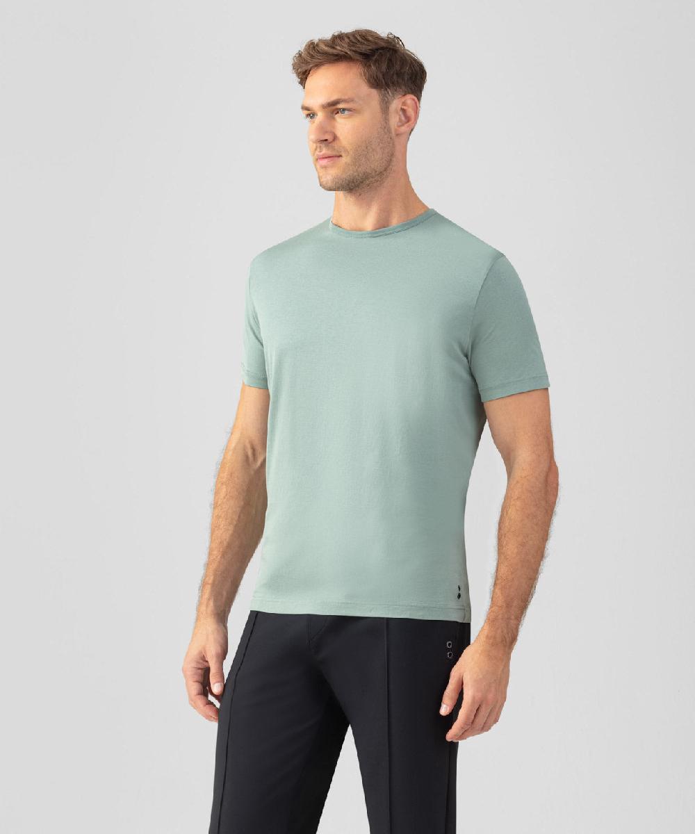 Ron Dorff T-shirt Eyelet Edition Vert De Gris