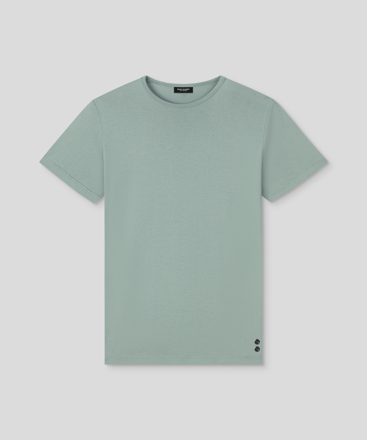 Ron Dorff T-shirt Eyelet Edition Vert De Gris