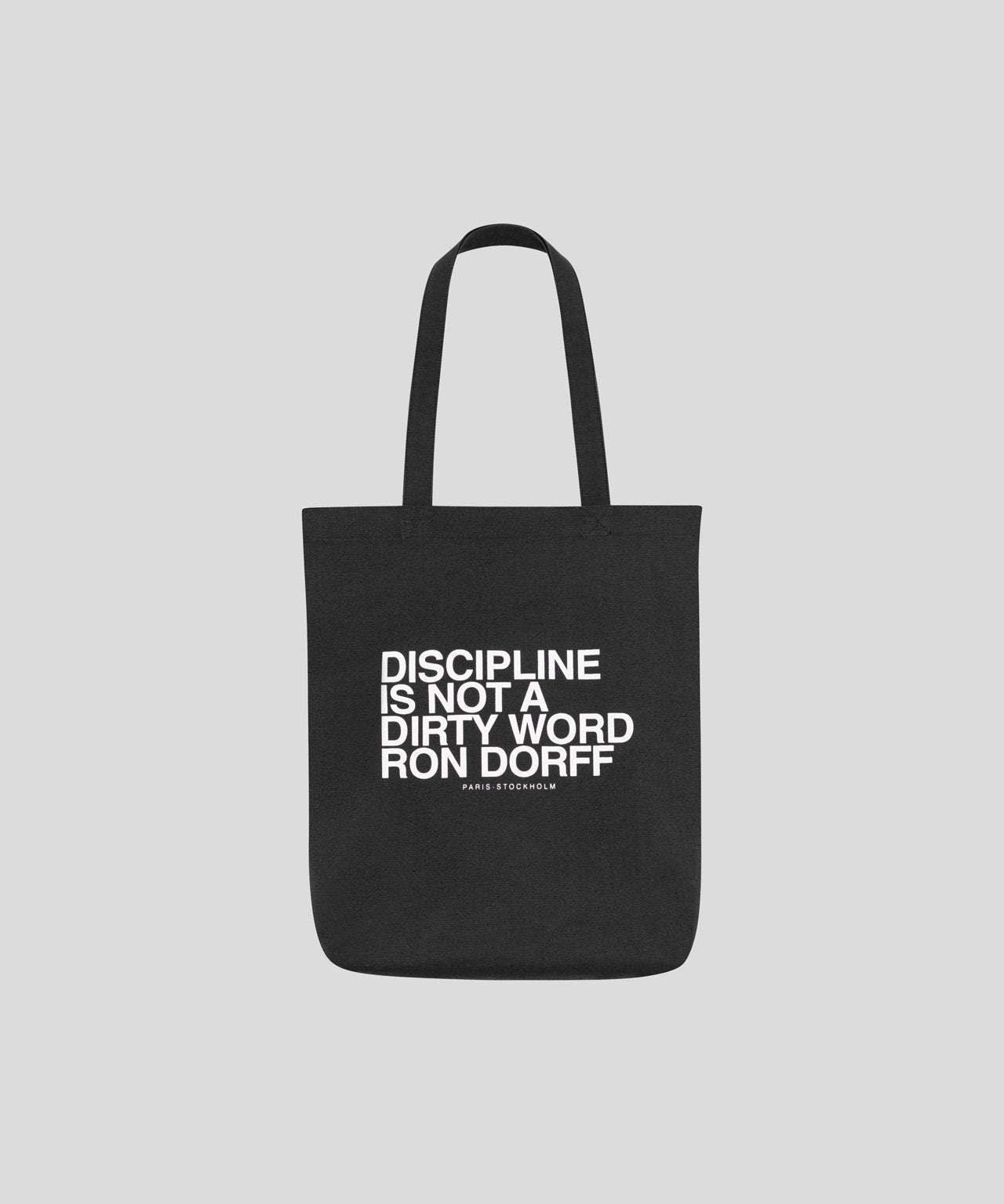 ron dorff Tote Bag "DISCIPLINE" Noir