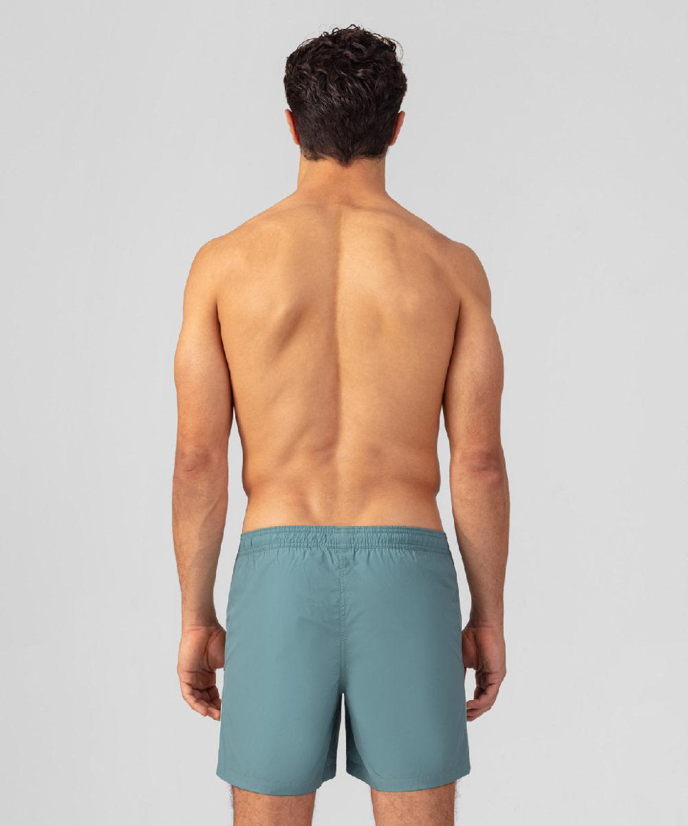 Ron Dorff Short De Bain Avec Bandes Latérales Vert De Gris