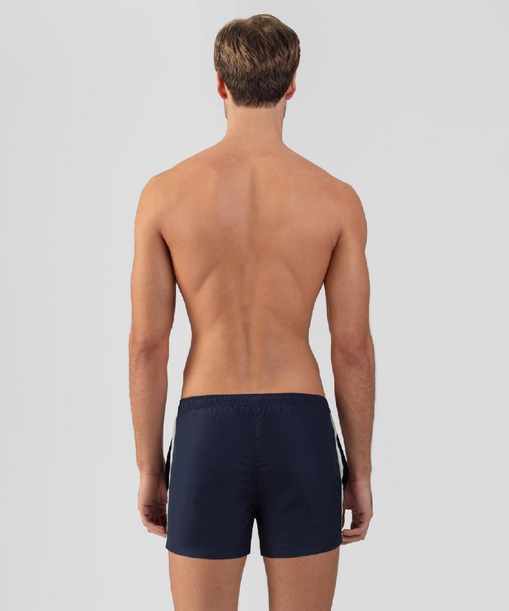 Ron Dorff Short De Bain Avec Bandes Rayées Bleu Marine