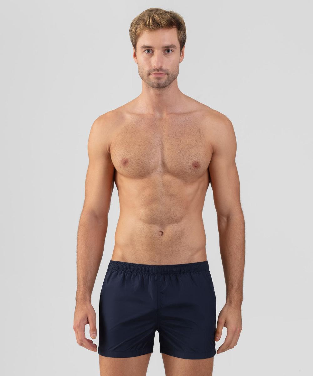 ron dorff Short de bain avec bandes rayées Bleu marine