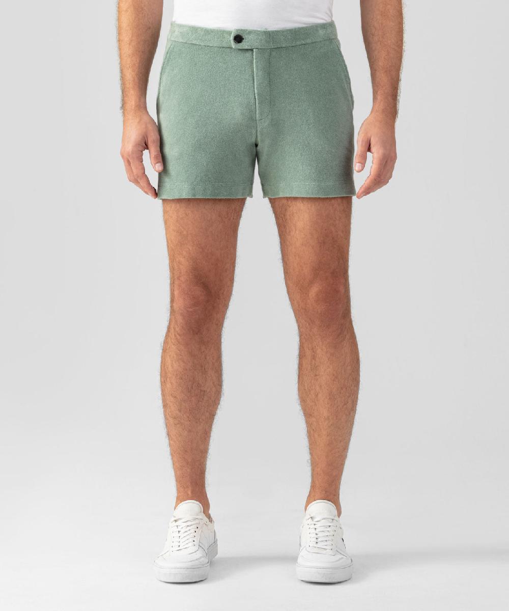 ron dorff Short de tennis en coton terry Vert de gris