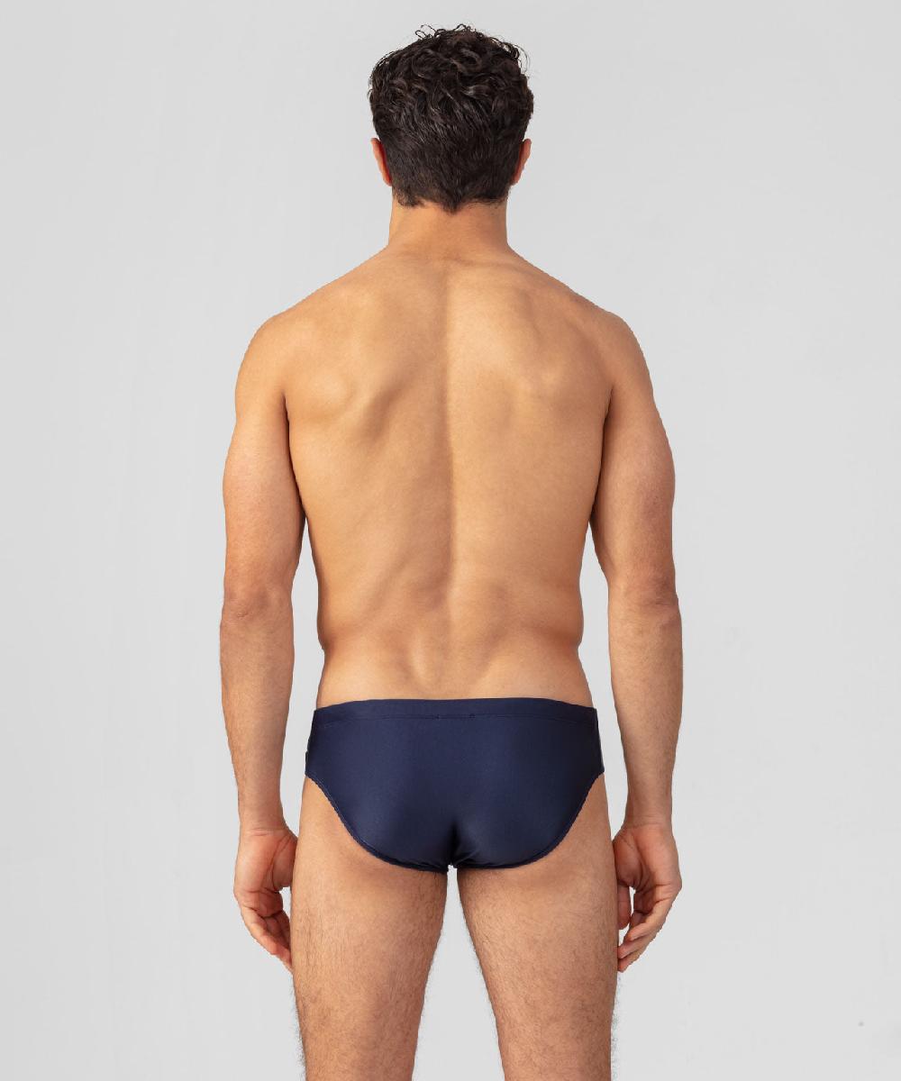 Ron Dorff Slip De Bain à Rayures Diagonales Bleu Marine