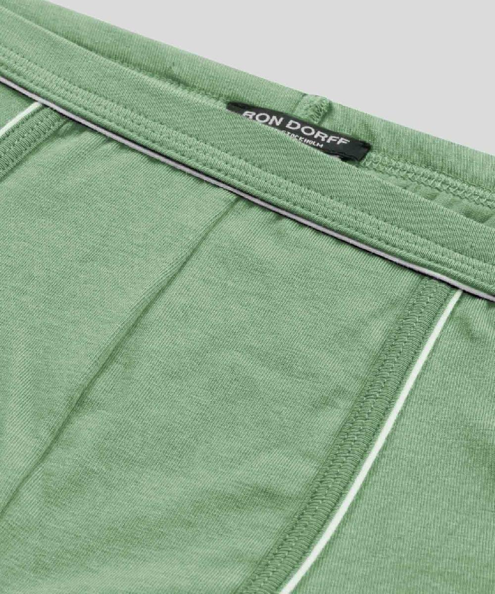 Ron Dorff Slip Y-Front Avec Passepoil Vert Clair Cactus