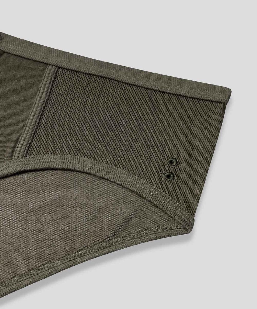 Ron Dorff Slip Y-front En Filet De Coton Vert Militaire