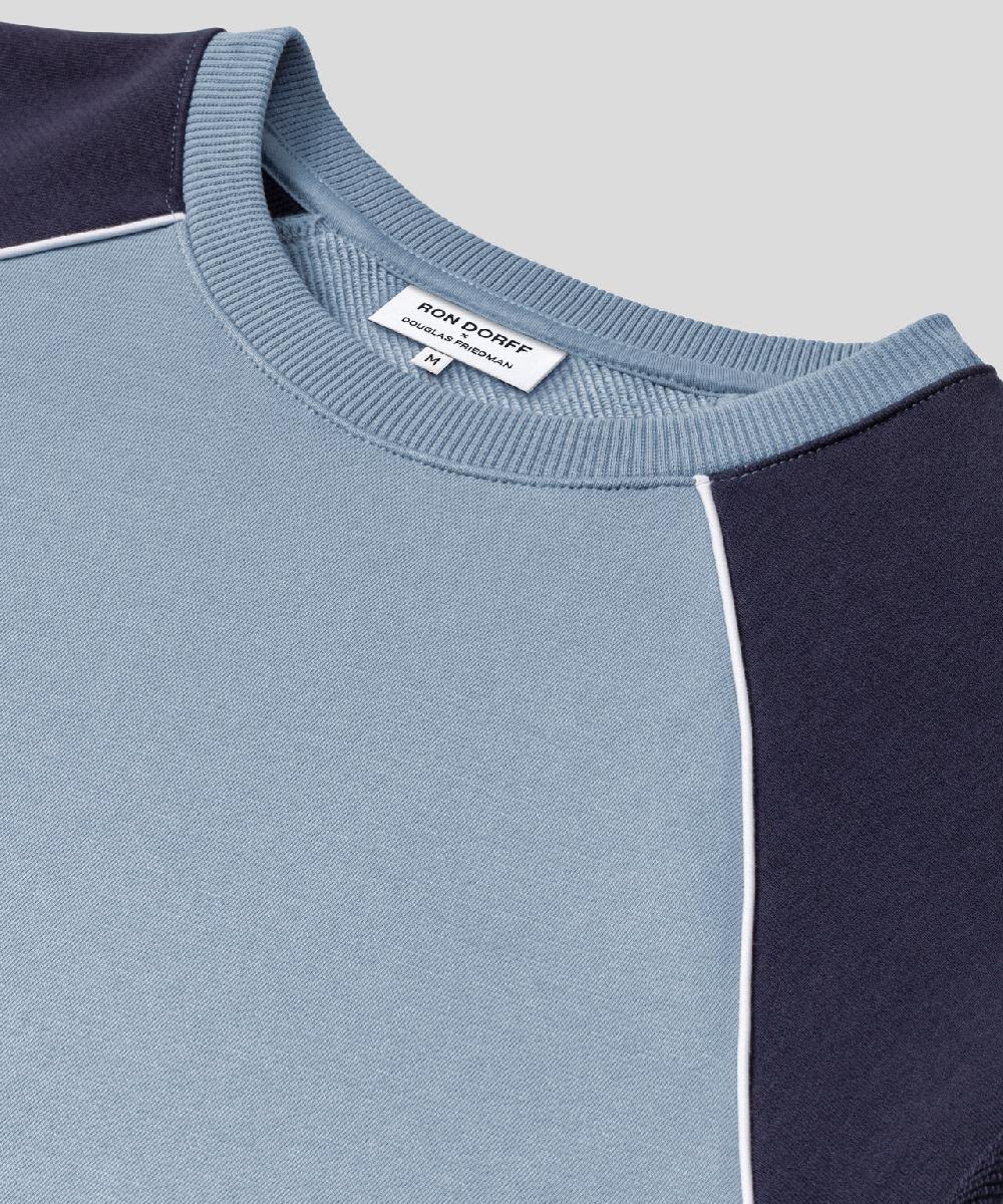 Ron Dorff Sweatshirt Sans Manches En Coton Organique Bleu Denim Clair