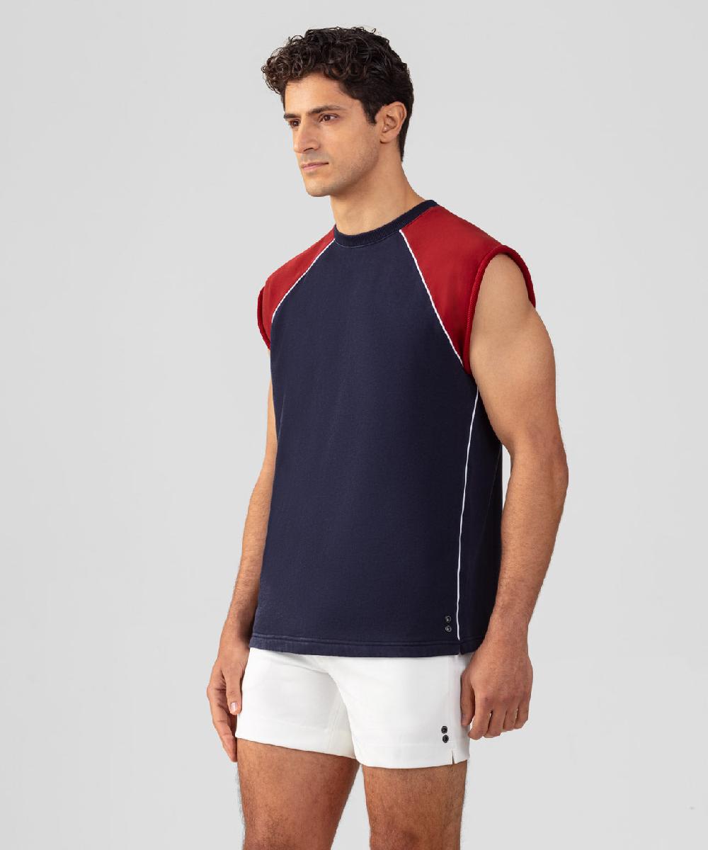 Ron Dorff Sweatshirt Sans Manches En Coton Organique Bleu Marine