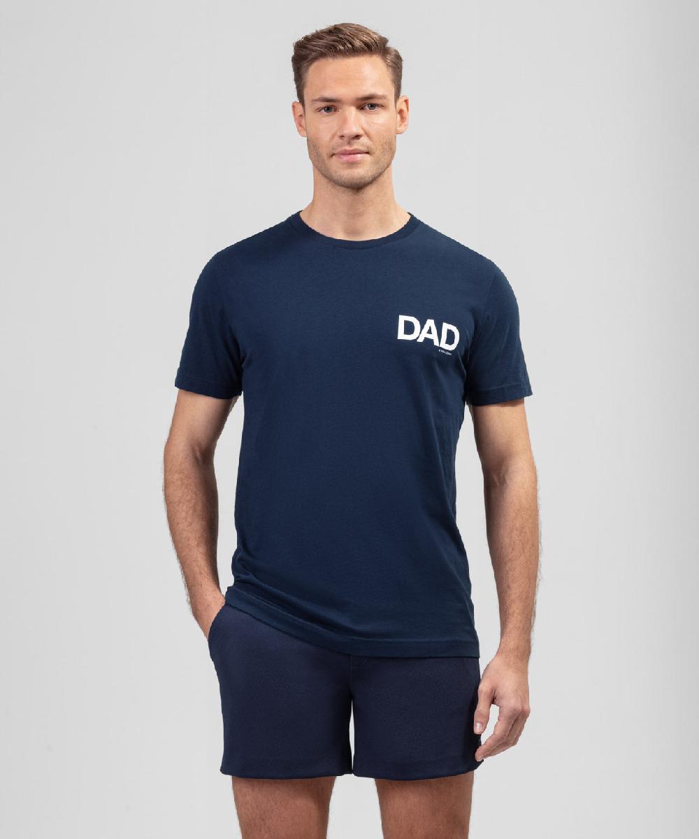 ron dorff T-shirt en coton organique à imprimé DAD Bleu marine