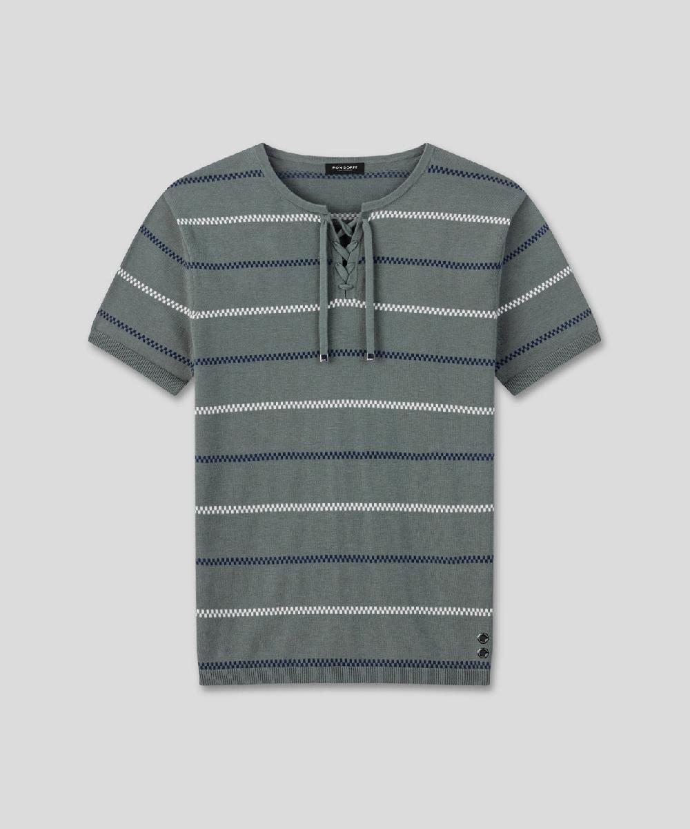 Ron Dorff T-shirt En Maille à Motif Nordique Vert Ombré