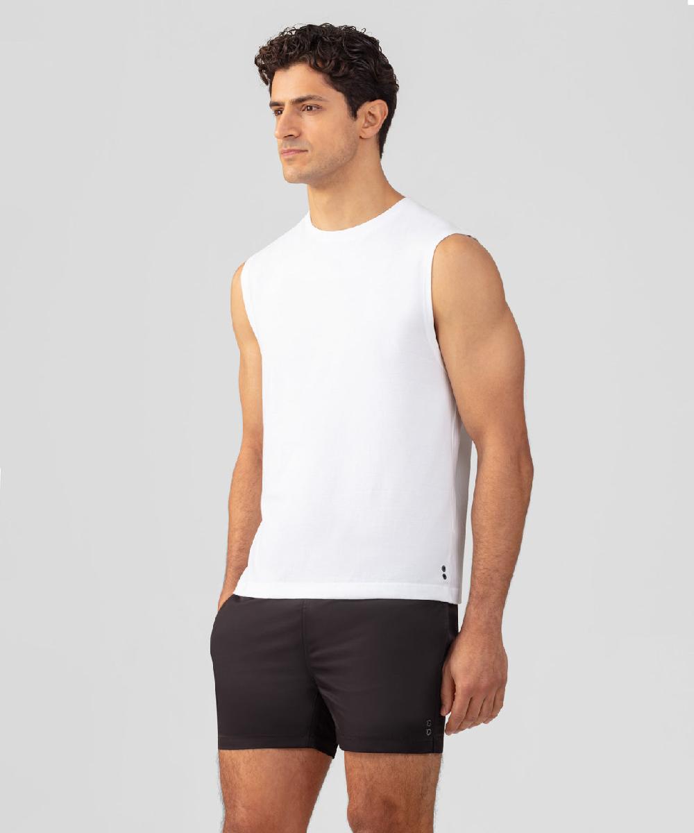 Ron Dorff T-shirt Sans Manches En Coton Organique "74" Blanc