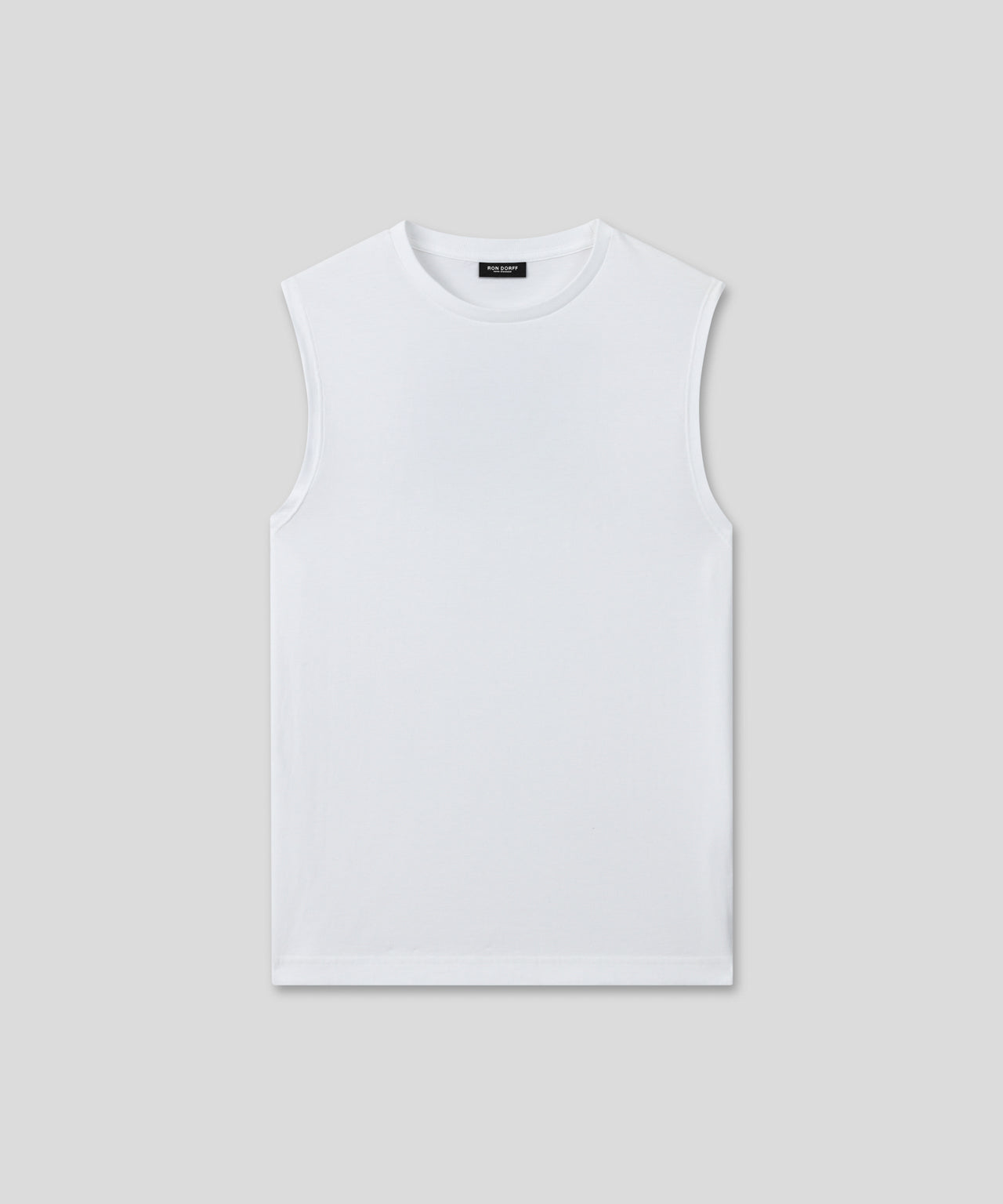 Ron Dorff T-shirt Sans Manches En Coton Organique "74" Blanc