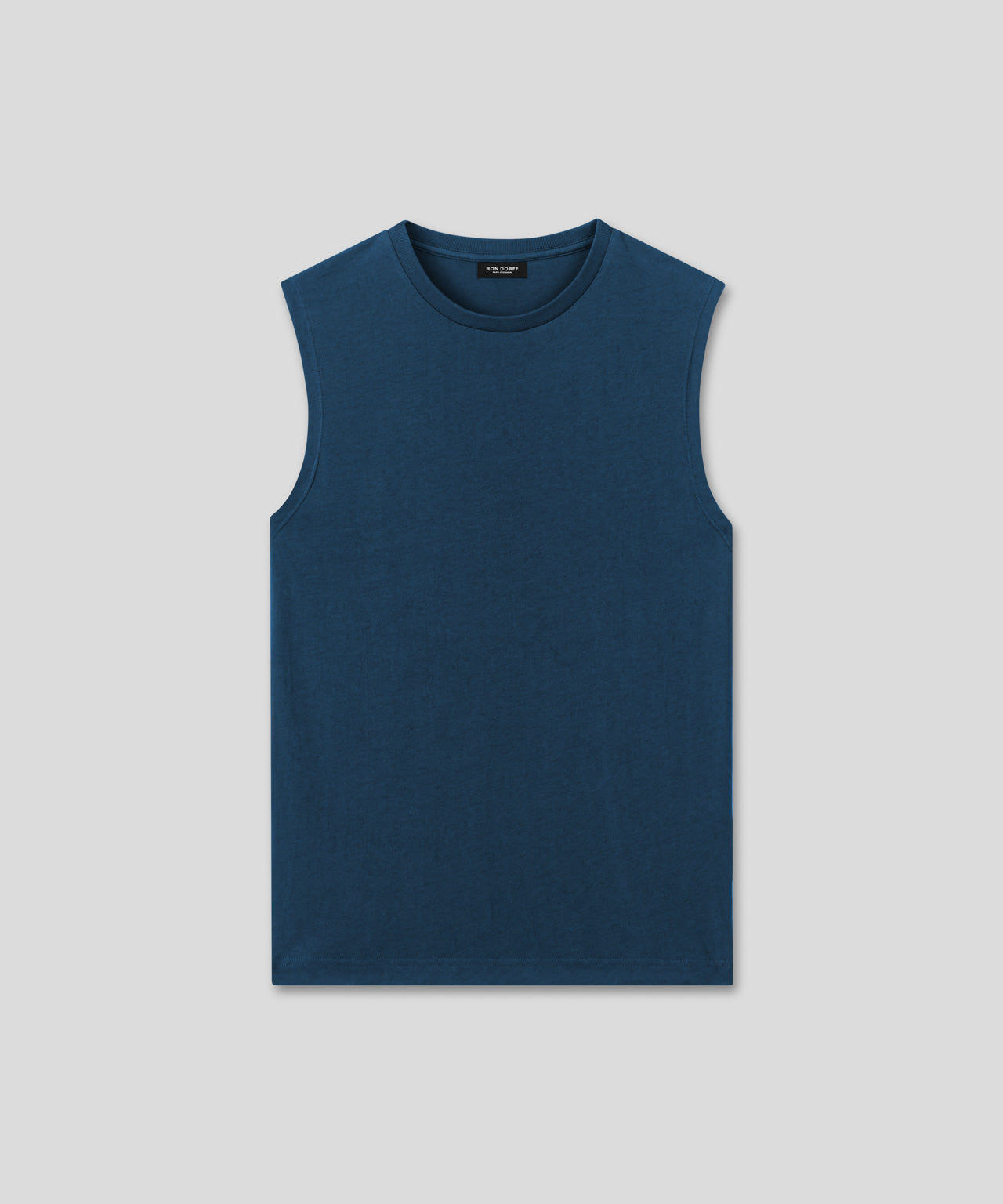 Ron Dorff T-shirt Sans Manches En Coton Organique "74" Bleu Profond
