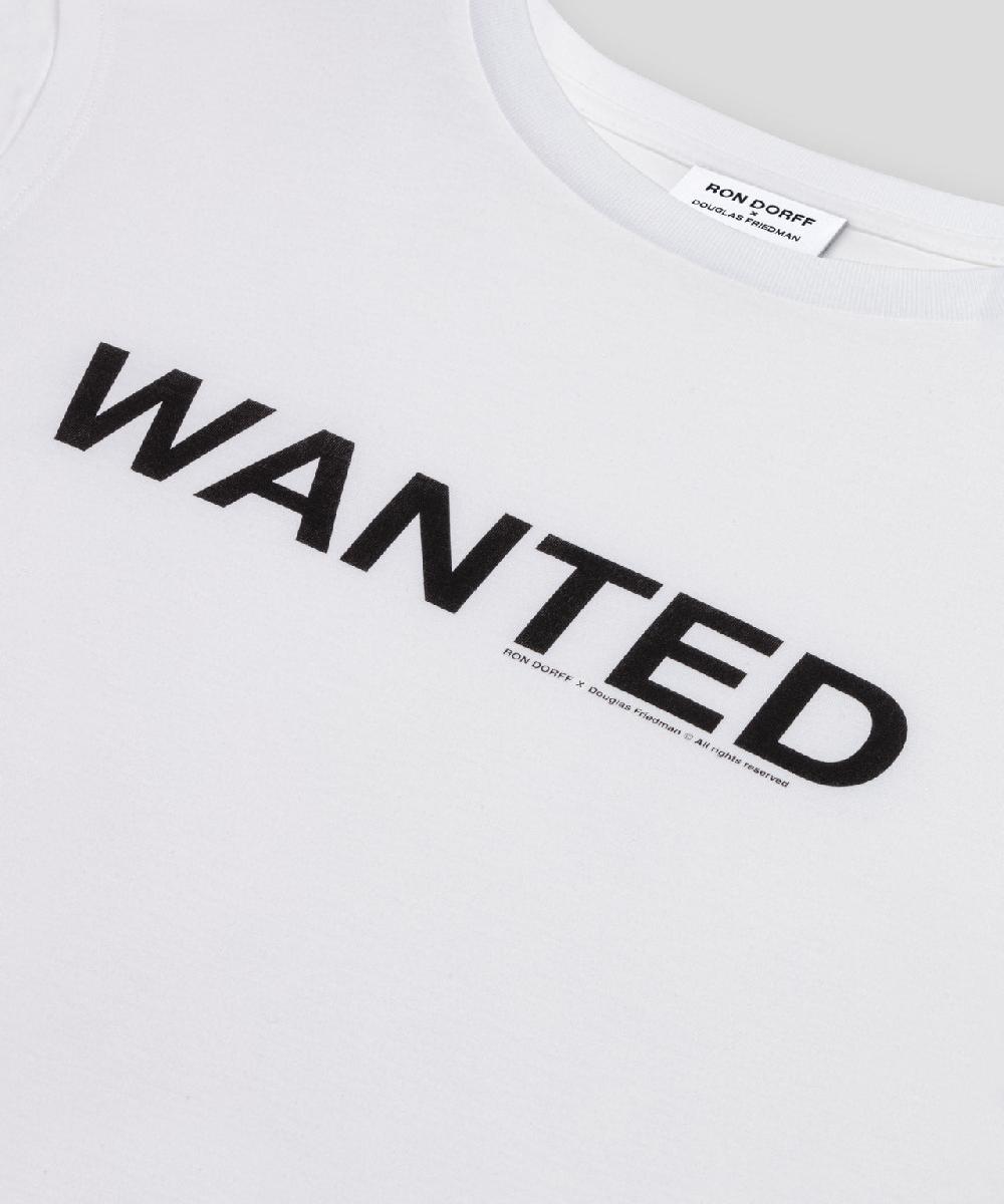 Ron Dorff T-shirt Sans Manches En Coton Organique "WANTED" Blanc