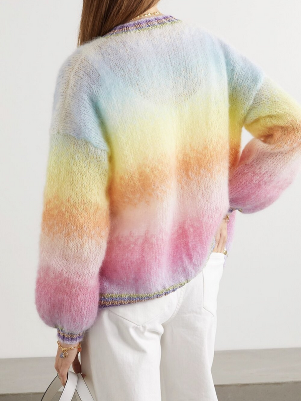 Rose Carmine GILET PASTEL TIE&DYE (Printemps/Été)