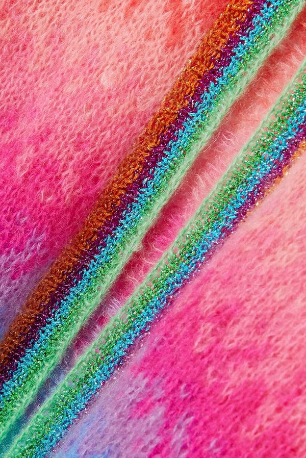 Rose Carmine GILET TIE&DYE STRONG